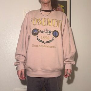 Target Yosemite Graphic Crewneck Sweatshirt - Blush Pink